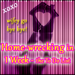 Home-wrecking – to do list 