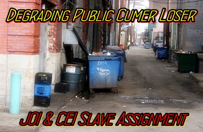 Degrading Public Cumer Loser 