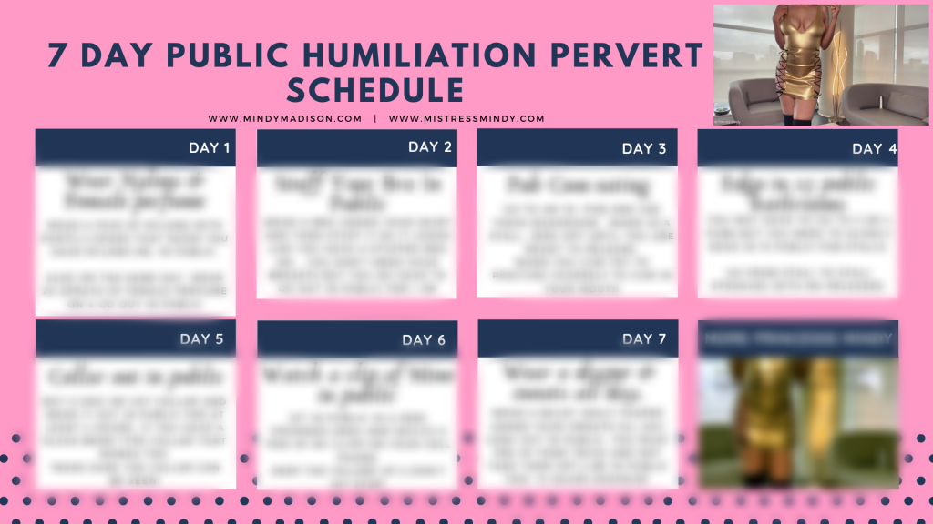 7 Day Public Humiliation Tasks 